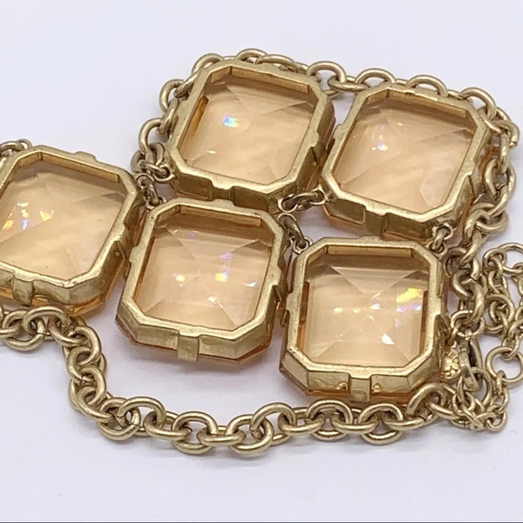 J. Crew Bold Chunky Faceted Peach Necklace - Picture 4 of 4